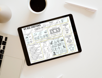 READ THE DESCRIPTION - My Big Emotions Worksheet